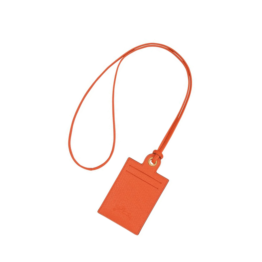 Longchamp Cuir De Russie Miesten Kortinhaltijat Oranssi | Fi-HPCN795