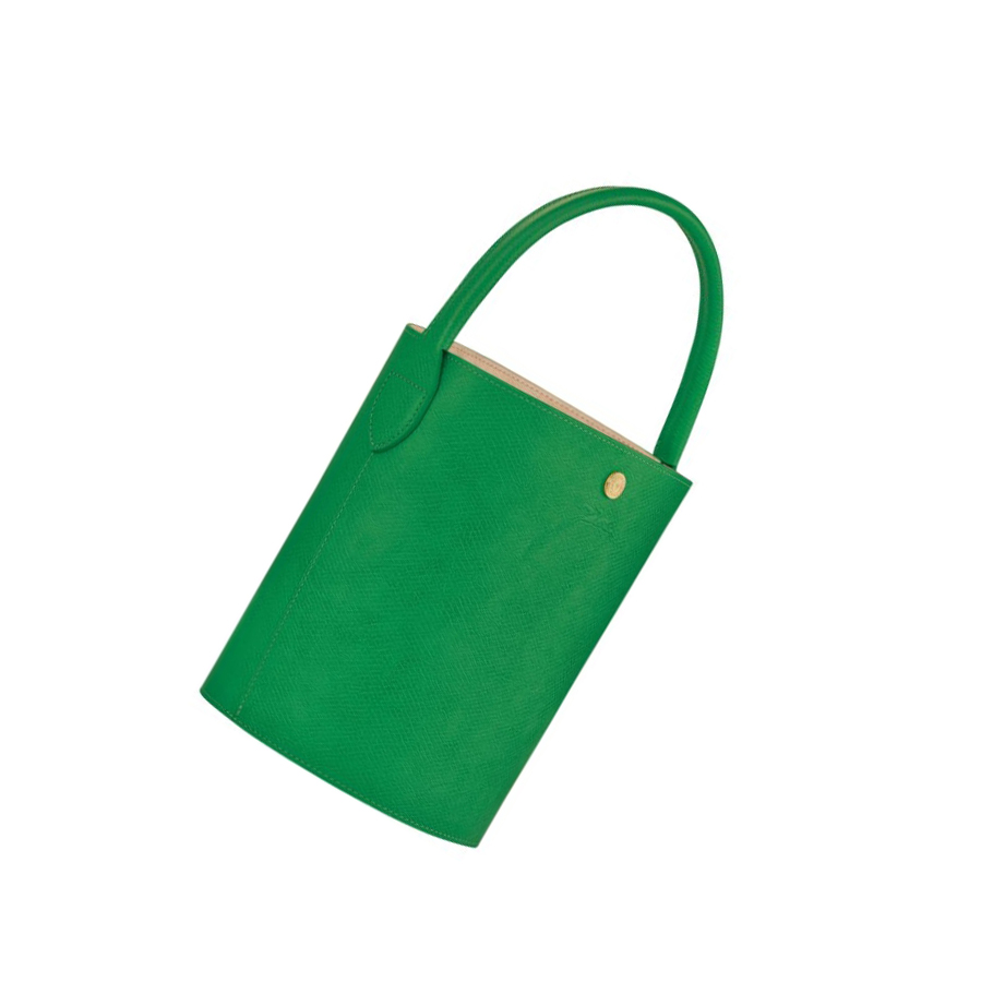 Longchamp Cuir De Russie Naisten Käsilaukut Vihreä | Fi-FUIM801
