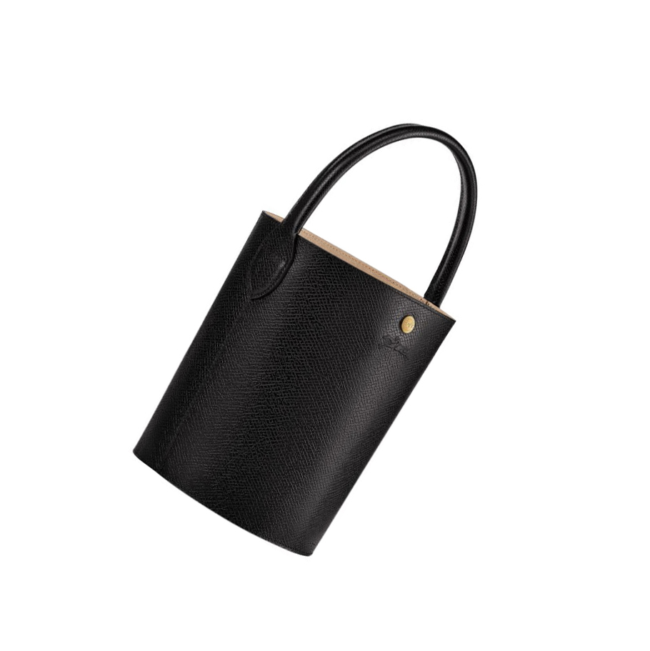 Longchamp Cuir De Russie Naisten Käsilaukut Mustat | Fi-PQNF296