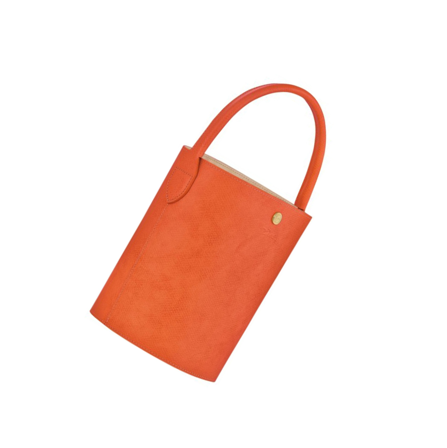 Longchamp Cuir De Russie Naisten Käsilaukut Oranssi | Fi-UMKQ593