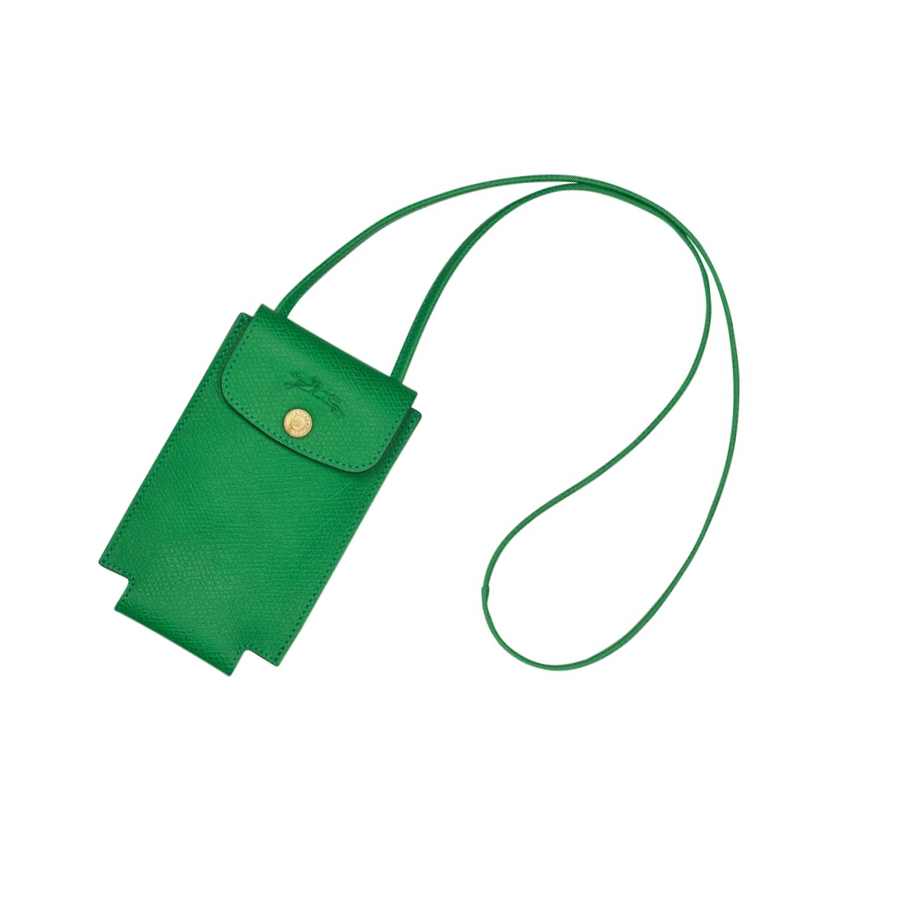 Longchamp Cuir De Russie Naisten Suojakuori Vihreä | Fi-JFMN975