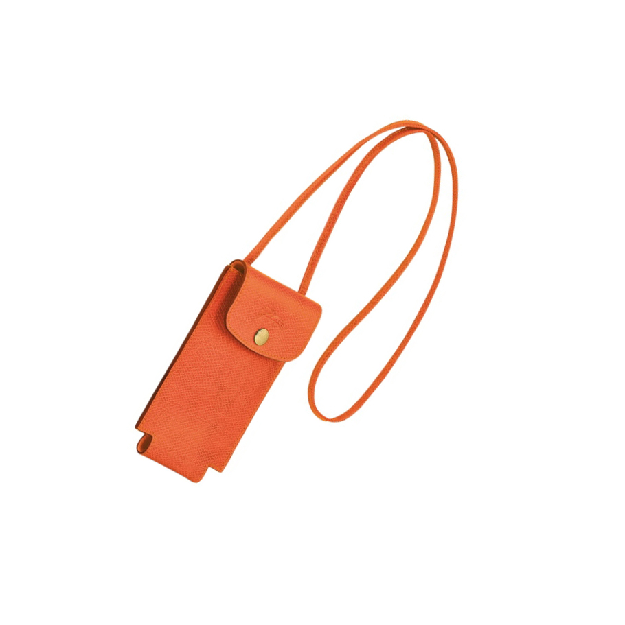 Longchamp Cuir De Russie Naisten Suojakuori Oranssi | Fi-ZCKG549