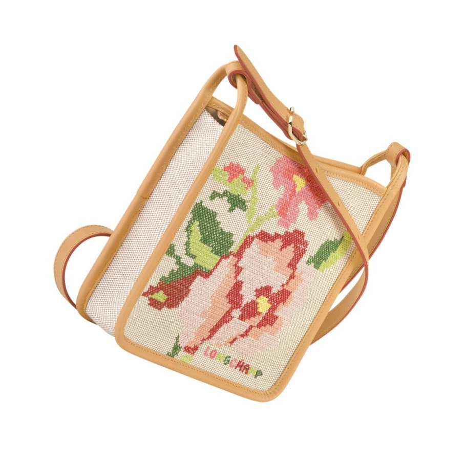 Longchamp Le Foulonné Brodé S Naisten Crossbody Laukut Pinkki | Fi-GYSO769