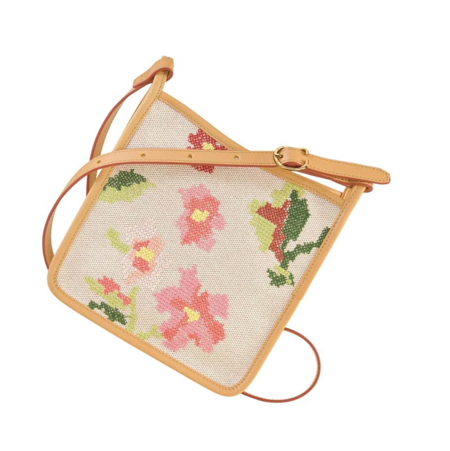 Longchamp Le Foulonné Brodé S Naisten Crossbody Laukut Pinkki | Fi-GYSO769