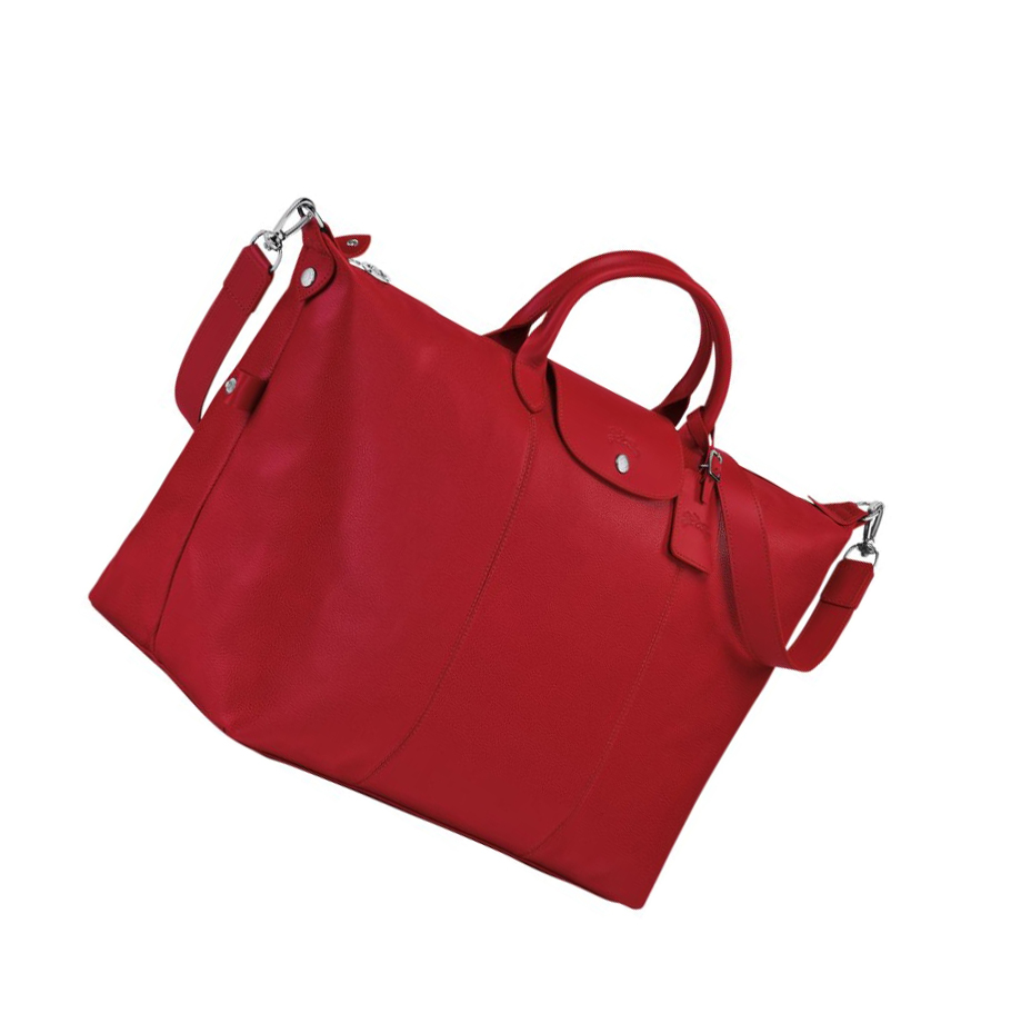 Longchamp Le Foulonné L Miesten Matkakassit Punainen | Fi-QCYE281