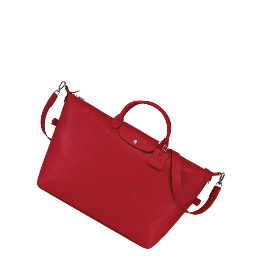 Longchamp Le Foulonné L Miesten Matkakassit Punainen | Fi-QCYE281