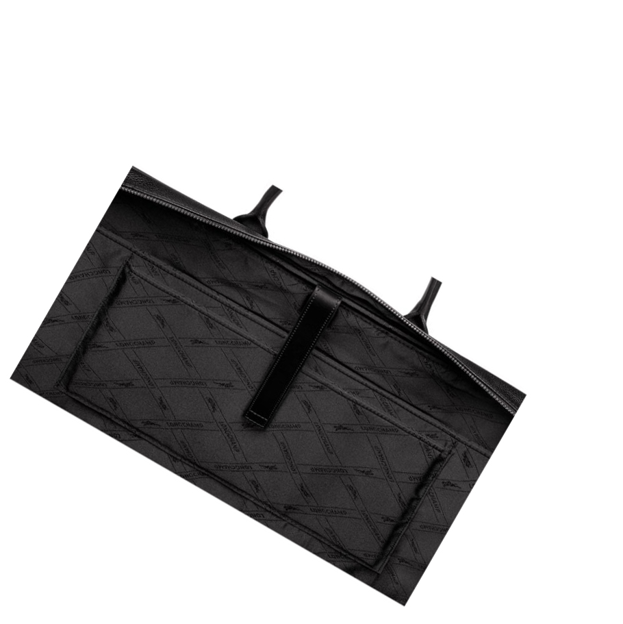 Longchamp Le Foulonné L Miesten Salkku Mustat | Fi-XPDQ728