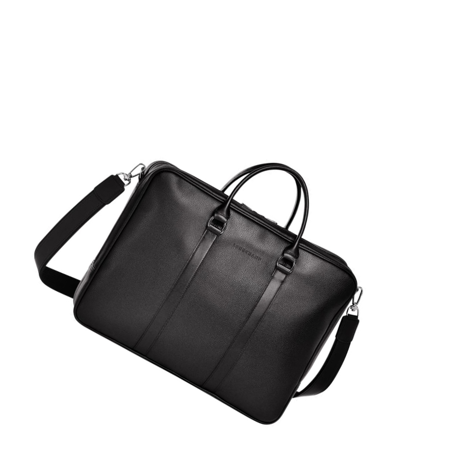 Longchamp Le Foulonné L Miesten Salkku Mustat | Fi-XPDQ728