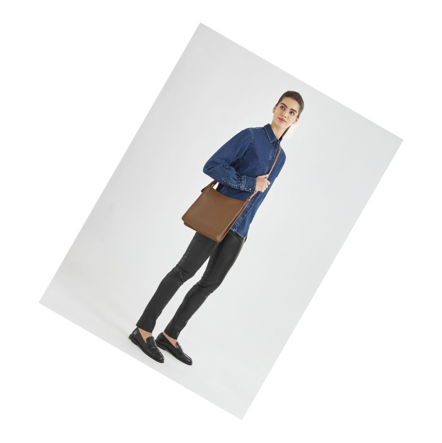 Longchamp Le Foulonné L Naisten Crossbody Laukut Ruskea | Fi-FMUR735