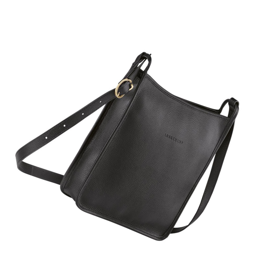 Longchamp Le Foulonné L Naisten Crossbody Laukut Mustat | Fi-KRIC213