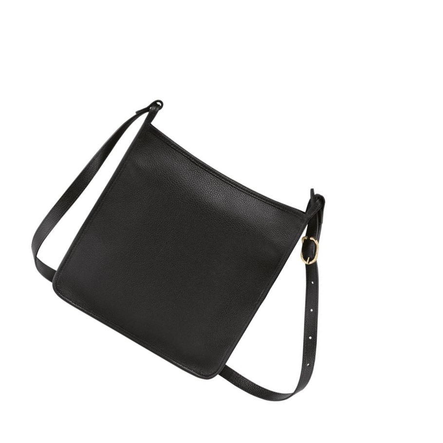 Longchamp Le Foulonné L Naisten Crossbody Laukut Mustat | Fi-KRIC213