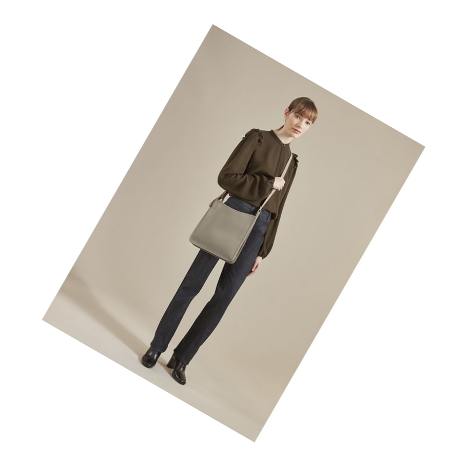 Longchamp Le Foulonné L Naisten Crossbody Laukut Harmaat | Fi-MBIJ261