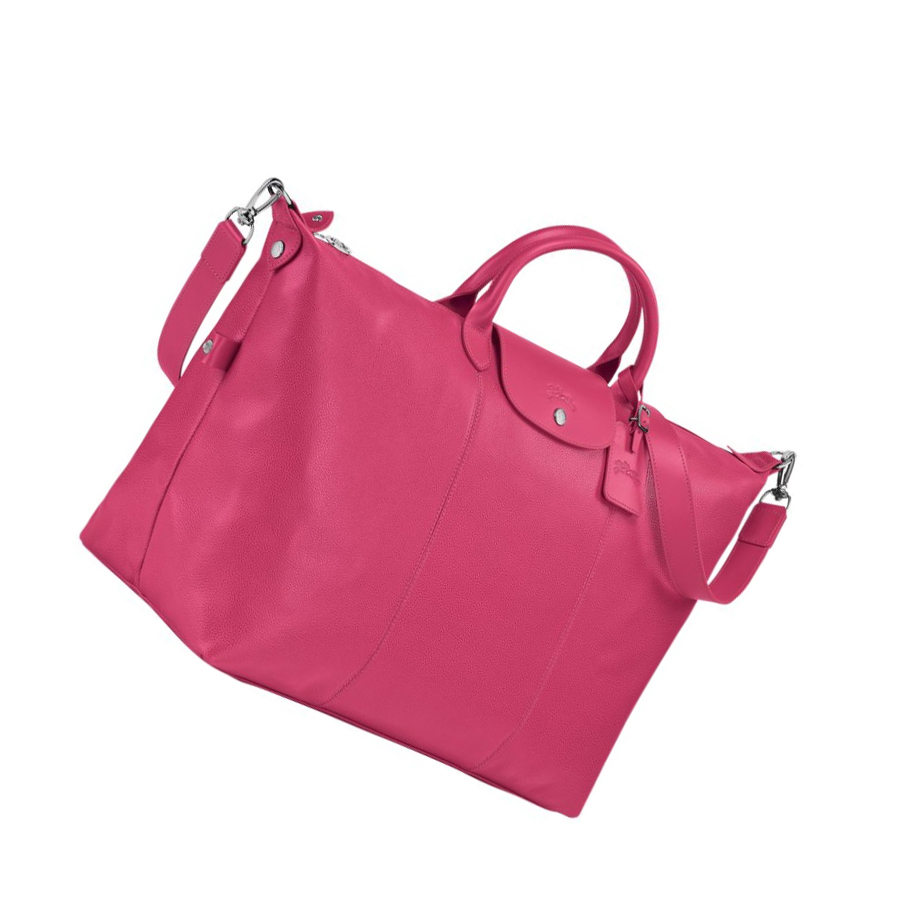 Longchamp Le Foulonné L Naisten Matkakassit Pinkki | Fi-XUOP678