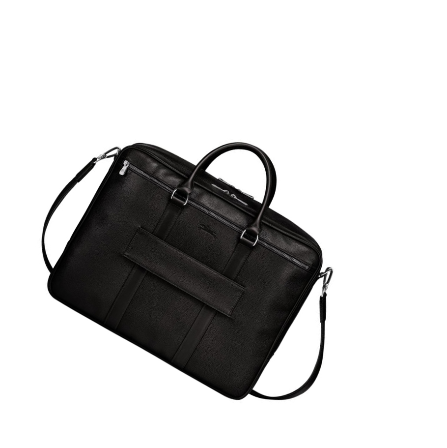 Longchamp Le Foulonné L Naisten Salkku Mustat | Fi-BKCD032