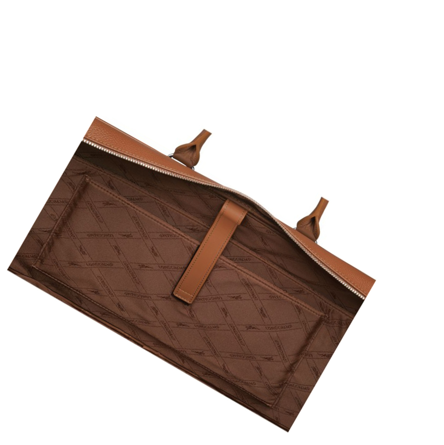 Longchamp Le Foulonné L Naisten Salkku Ruskea | Fi-UCQX791