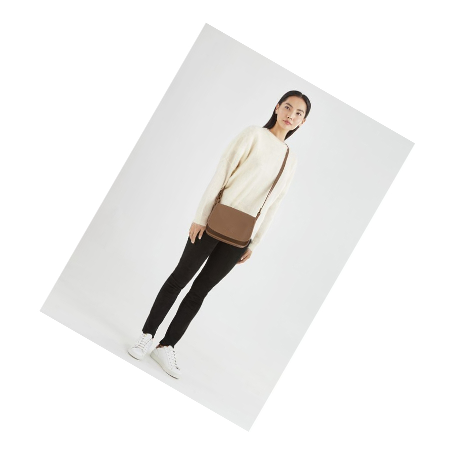 Longchamp Le Foulonné M Naisten Crossbody Laukut Ruskea | Fi-GOIW359