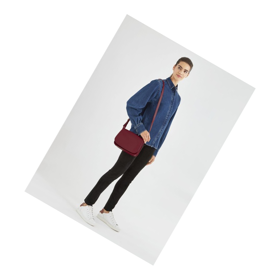 Longchamp Le Foulonné M Naisten Crossbody Laukut Punainen | Fi-VKGL859
