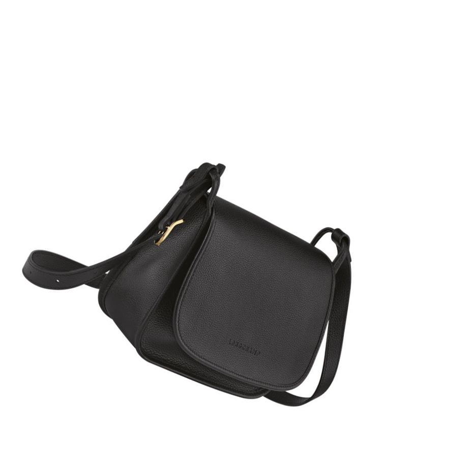Longchamp Le Foulonné M Naisten Crossbody Laukut Mustat | Fi-VNHE437