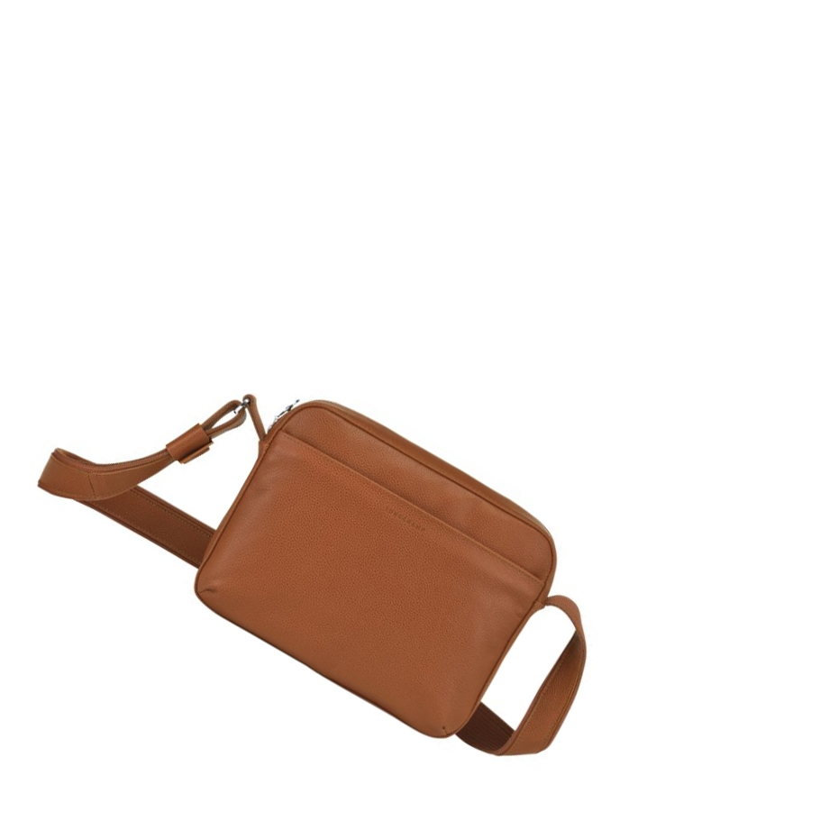 Longchamp Le Foulonné Miesten Crossbody Laukut Ruskea | Fi-ASKX319
