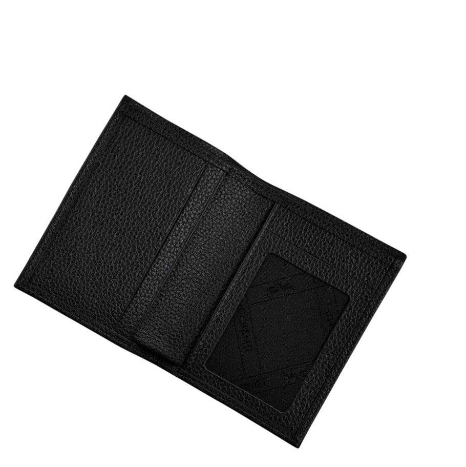 Longchamp Le Foulonné Miesten Kortinhaltijat Mustat | Fi-DHCX360