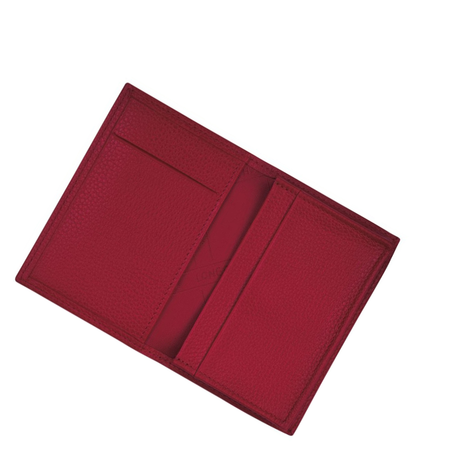 Longchamp Le Foulonné Miesten Kortinhaltijat Punainen | Fi-JTMD367