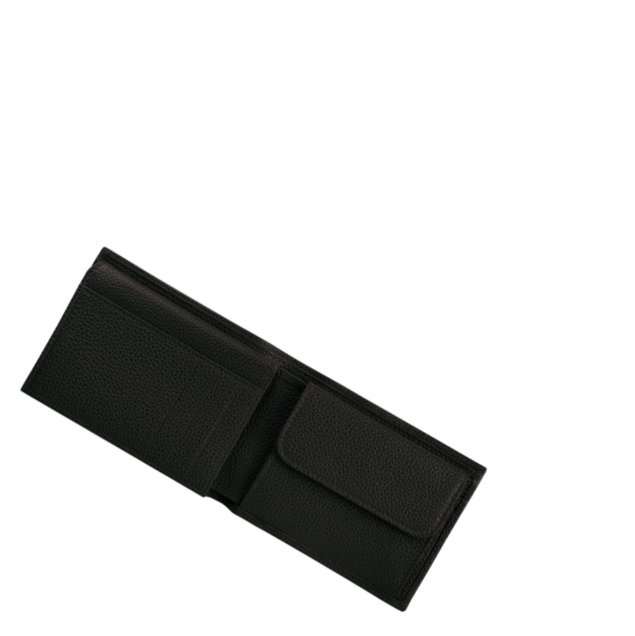 Longchamp Le Foulonné Miesten Lompakko Mustat | Fi-VMUB029