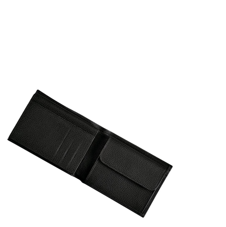 Longchamp Le Foulonné Miesten Lompakko Mustat | Fi-VMUB029