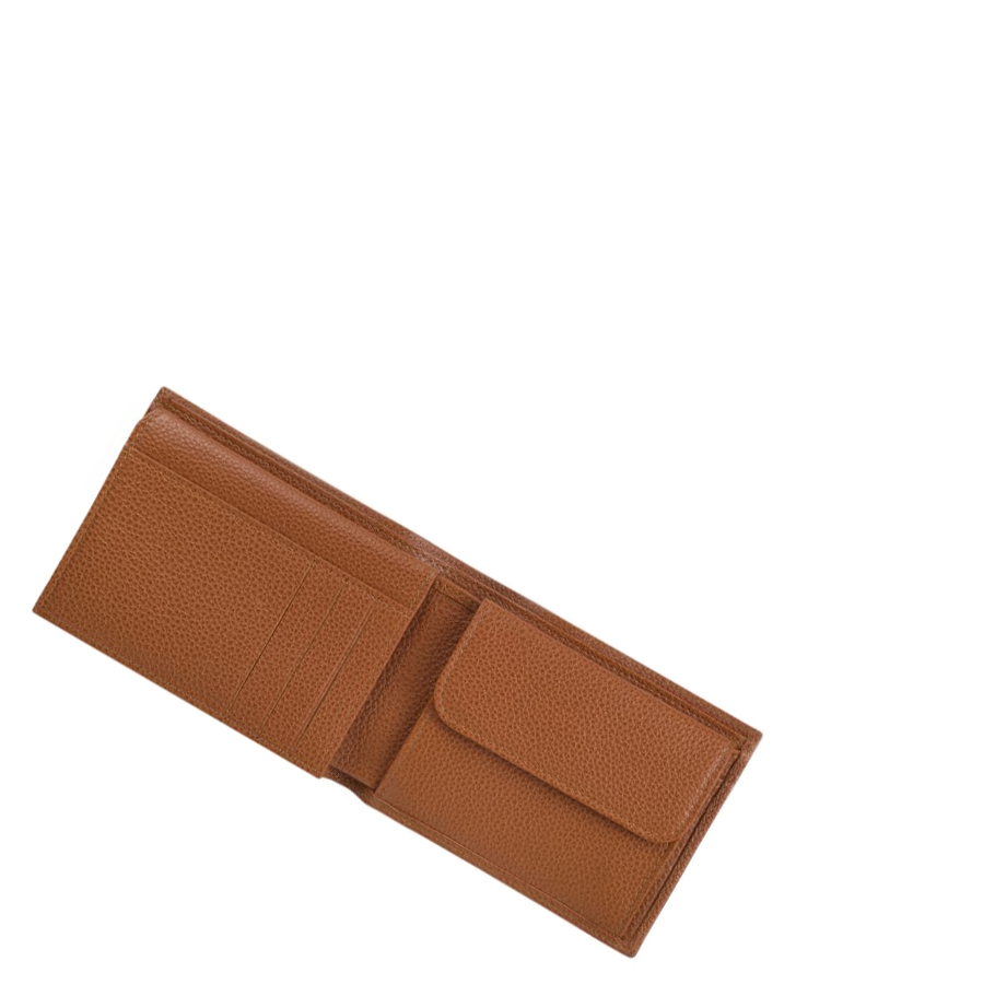 Longchamp Le Foulonné Miesten Lompakko Ruskea | Fi-CPTE394
