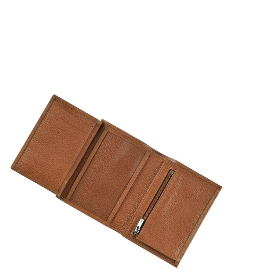 Longchamp Le Foulonné Miesten Lompakko Ruskea | Fi-NCIK671