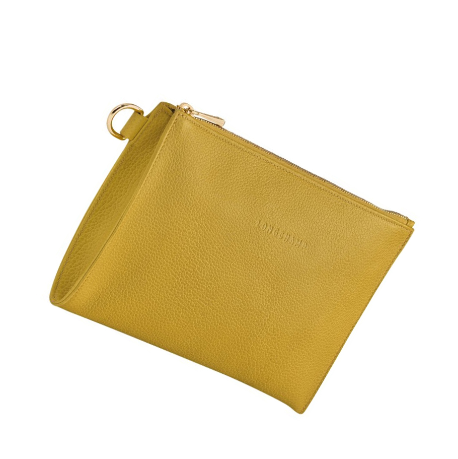 Longchamp Le Foulonné Miesten Pouches Keltainen | Fi-DVEA230