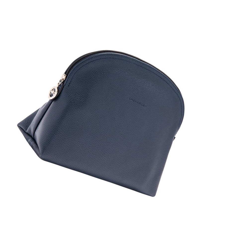 Longchamp Le Foulonné Miesten Toilettilaukku Laivastonsininen | Fi-FJIE673