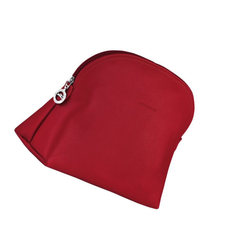 Longchamp Le Foulonné Miesten Toilettilaukku Punainen | Fi-HXCT312