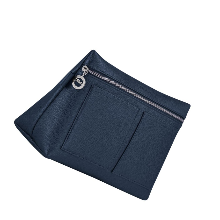 Longchamp Le Foulonné Miesten Toilettilaukku Laivastonsininen | Fi-KRJG803