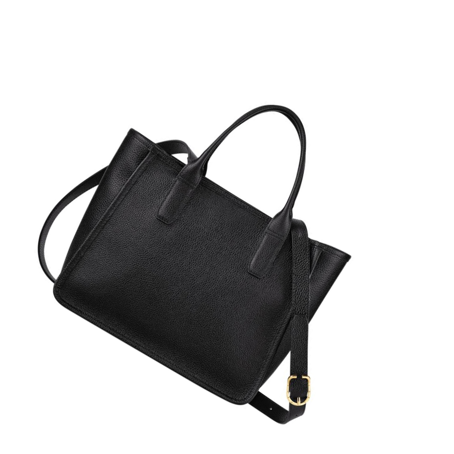 Longchamp Le Foulonné Naisten Käsilaukut Mustat | Fi-CADB297