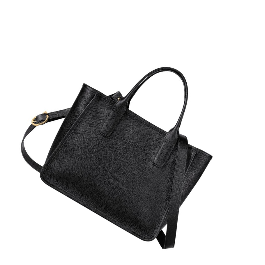 Longchamp Le Foulonné Naisten Käsilaukut Mustat | Fi-CADB297