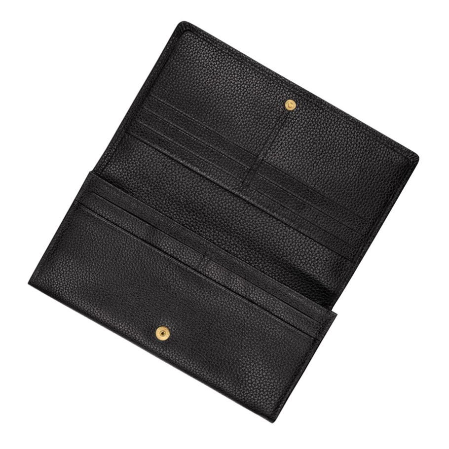 Longchamp Le Foulonné Naisten Lompakko Mustat | Fi-GERV851