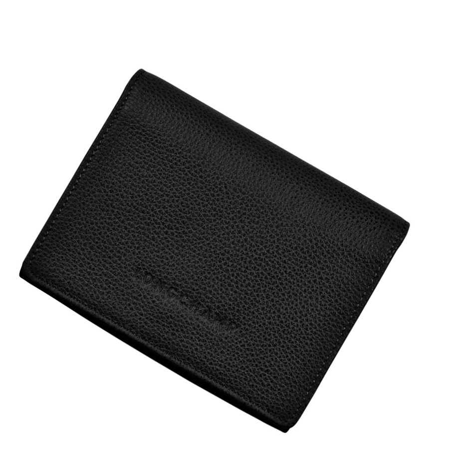 Longchamp Le Foulonné Naisten Lompakko Mustat | Fi-UQGO975