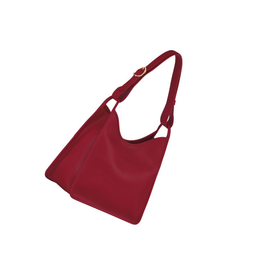 Longchamp Le Foulonné Naisten Olkalaukku Punainen | Fi-MHNE954