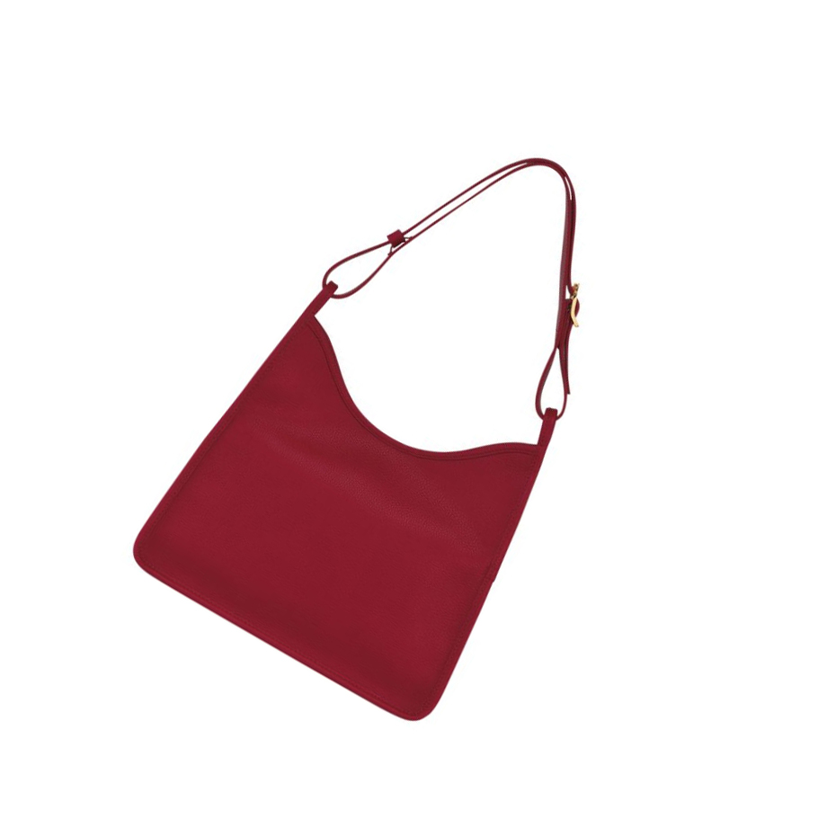 Longchamp Le Foulonné Naisten Olkalaukku Punainen | Fi-MHNE954