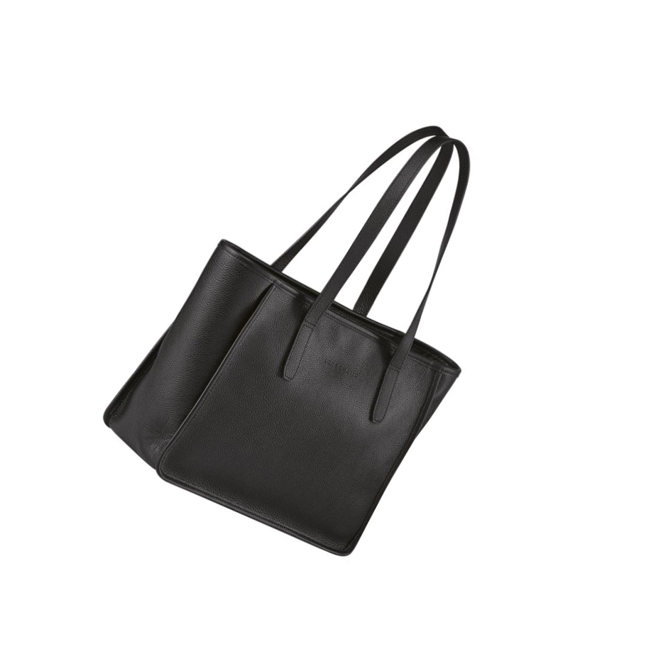 Longchamp Le Foulonné Naisten Olkalaukku Mustat | Fi-WBJZ324