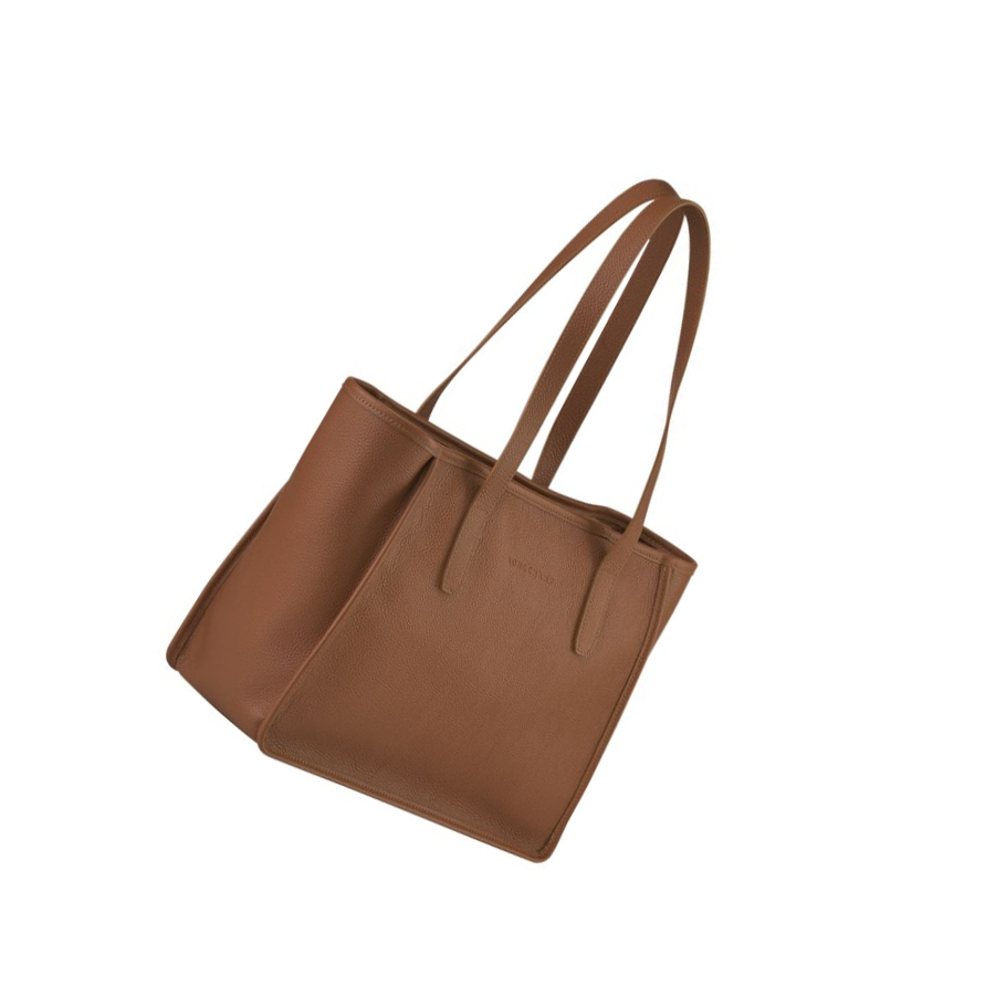 Longchamp Le Foulonné Naisten Olkalaukku Ruskea | Fi-WOGJ370