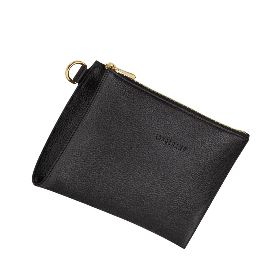 Longchamp Le Foulonné Naisten Pouches Mustat | Fi-ZNCT025