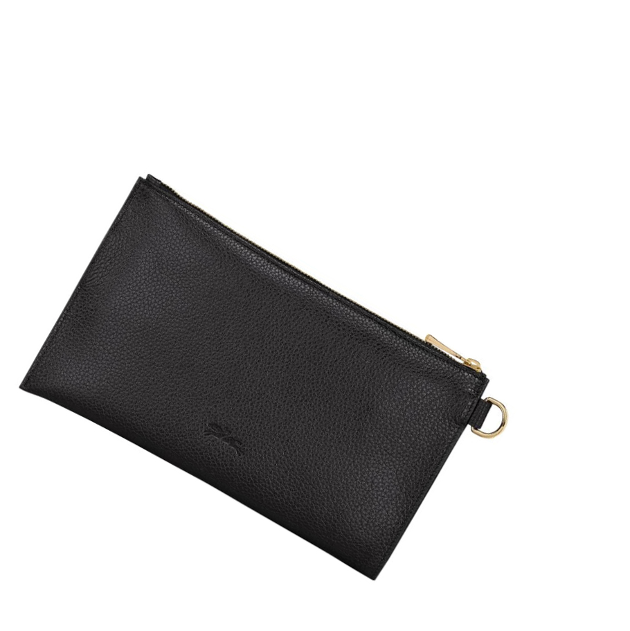 Longchamp Le Foulonné Naisten Pouches Mustat | Fi-ZNCT025