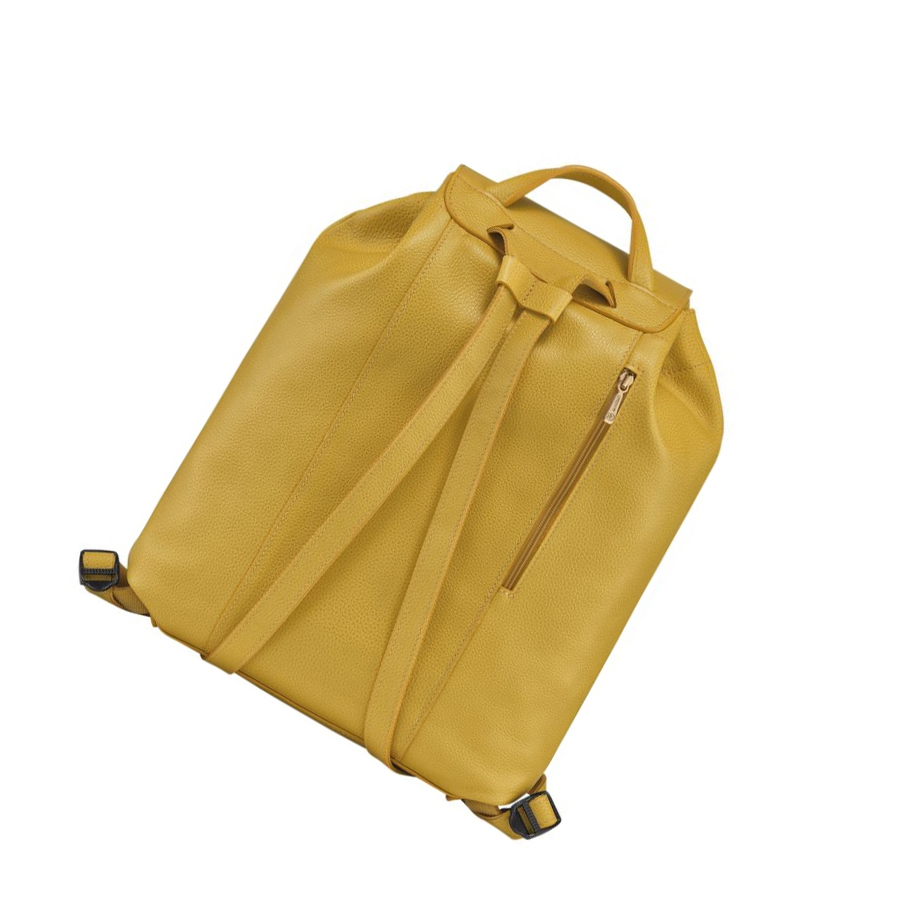 Longchamp Le Foulonné Naisten Reppu Keltainen | Fi-IOJB237