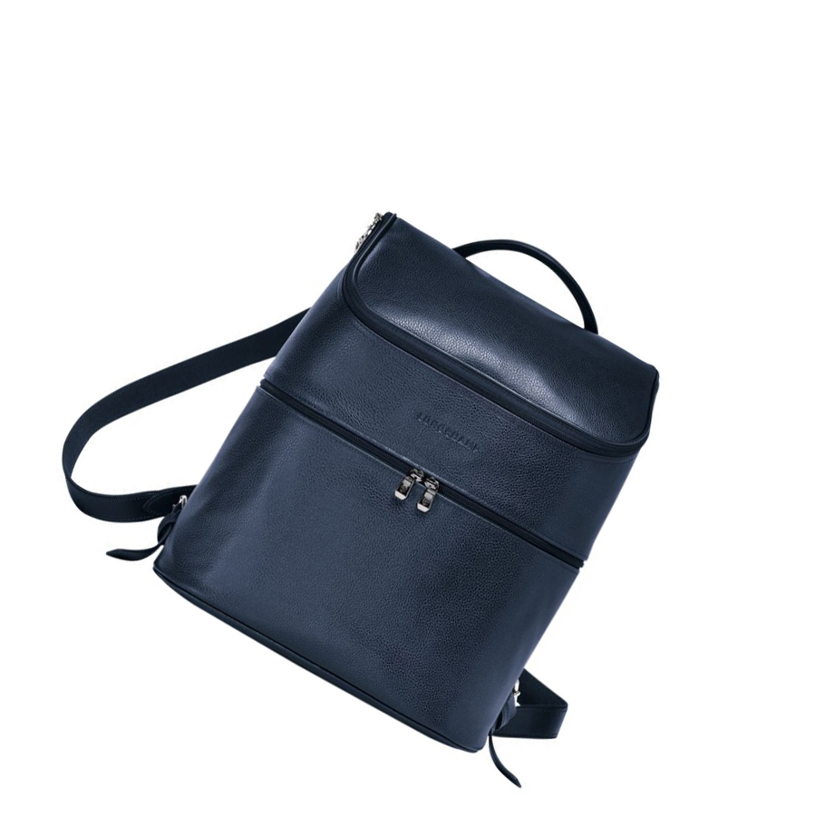 Longchamp Le Foulonné Naisten Reppu Laivastonsininen | Fi-BSIO165