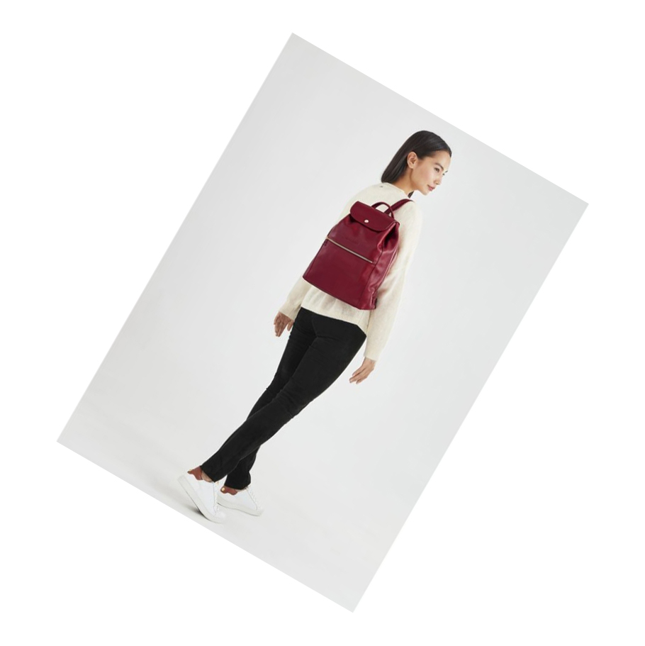 Longchamp Le Foulonné Naisten Reppu Punainen | Fi-JBZM195