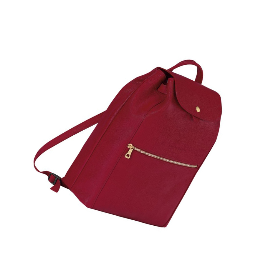 Longchamp Le Foulonné Naisten Reppu Punainen | Fi-JBZM195