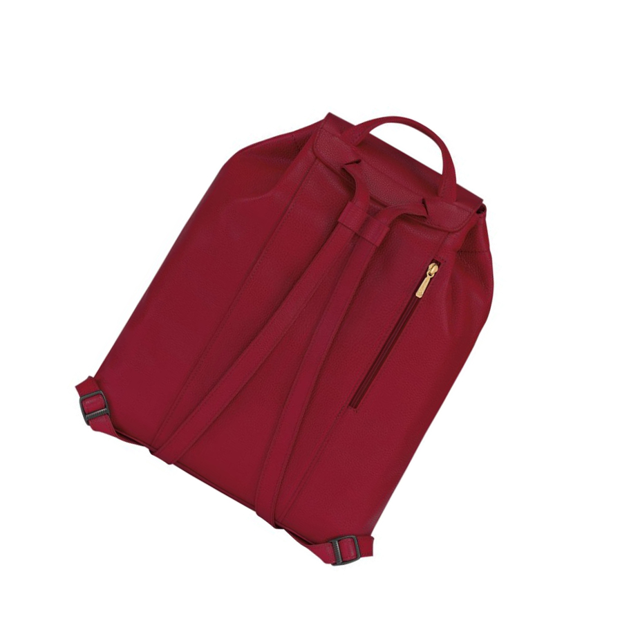 Longchamp Le Foulonné Naisten Reppu Punainen | Fi-JBZM195