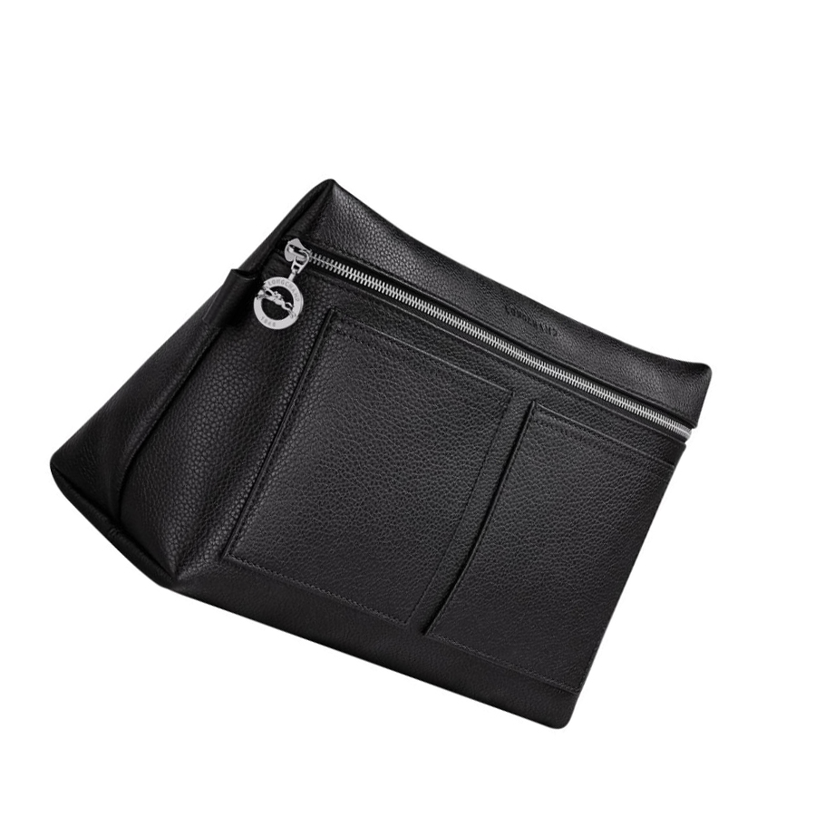 Longchamp Le Foulonné Naisten Toilettilaukku Mustat | Fi-AEYN374