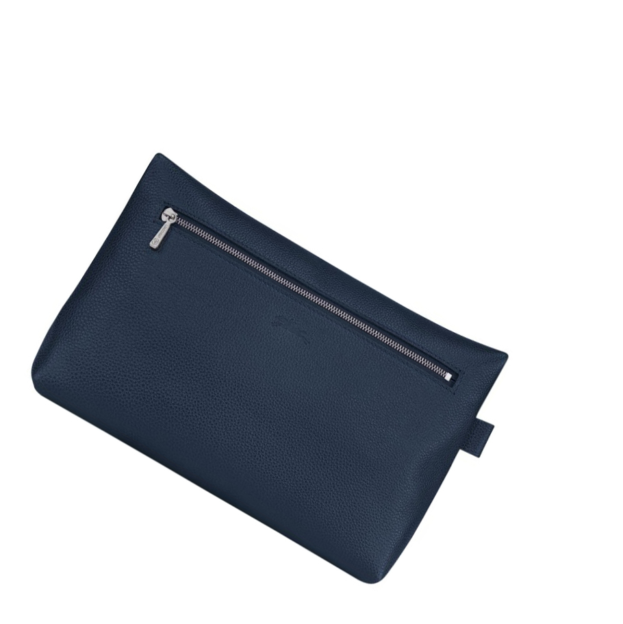Longchamp Le Foulonné Naisten Toilettilaukku Laivastonsininen | Fi-HJZX320